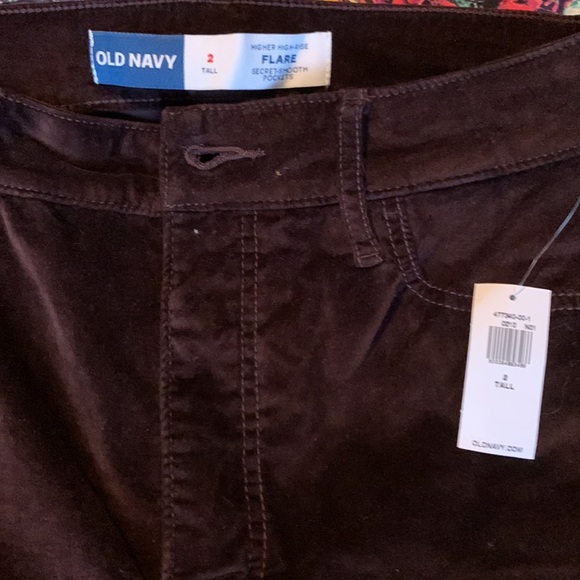 NWT old navy velvet flare - Picture 2 of 3